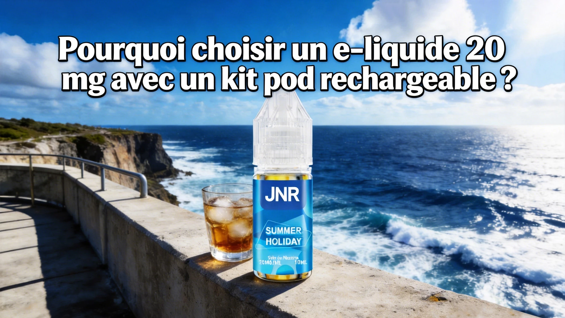 Flacon d'e-liquide 10 ml conforme &agrave; la r&eacute;glementation TPD en France