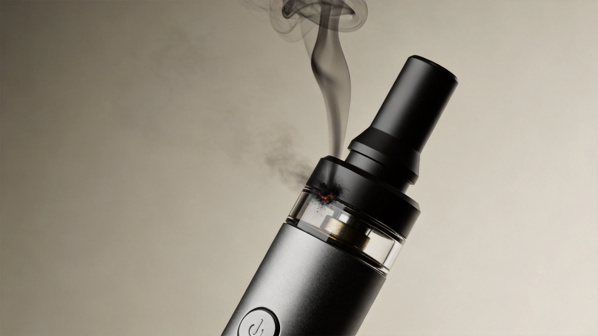Go&ucirc;t de br&ucirc;l&eacute; sur une cigarette &eacute;lectronique rechargeable