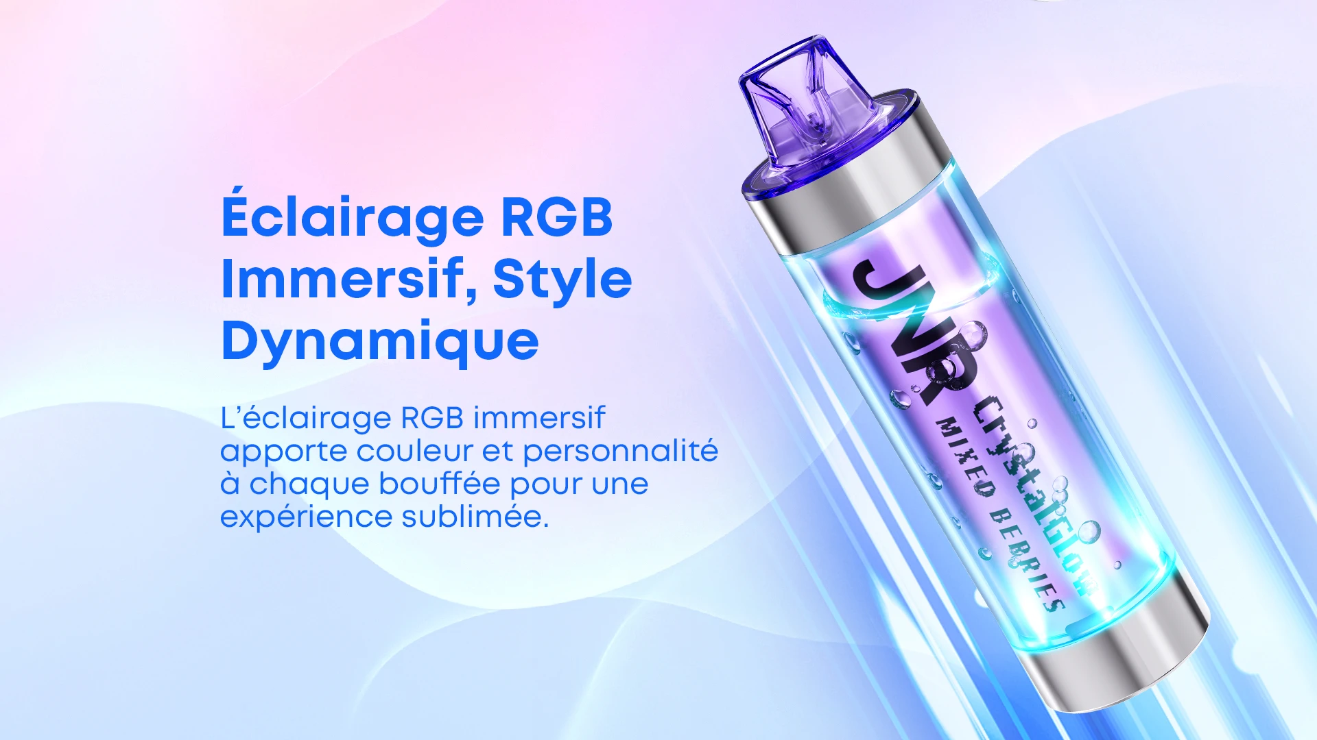 Effet lumineux RGB du JNR CrystalGlow 33K