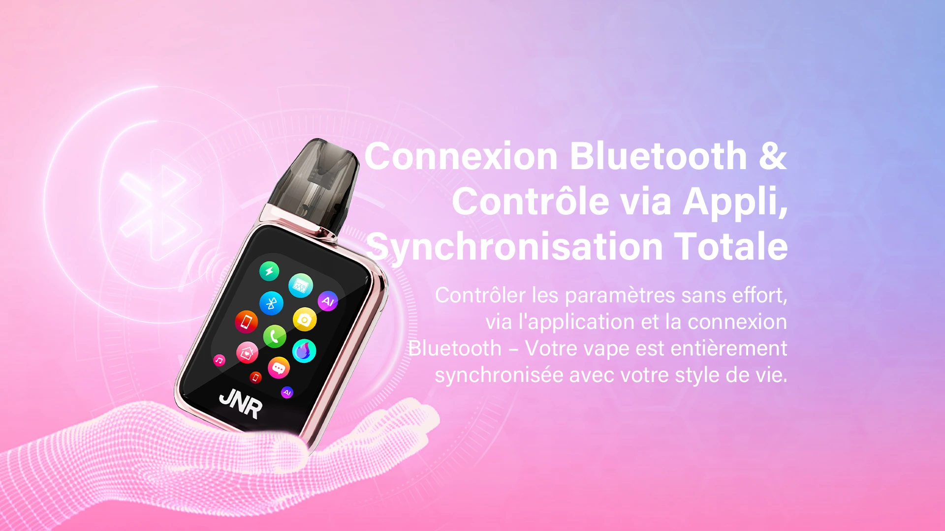 JNR Flux Pro avec connectivit&eacute; Bluetooth et application